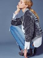 Ruched Velvet Bomber By Free People