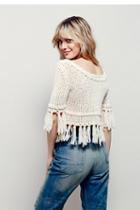 Free People Womens On The Fringe Pullover