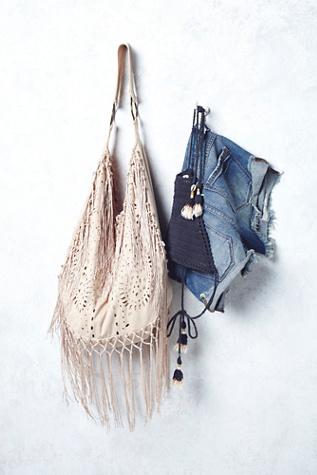 Muche Et Muchette Womens Jones Fringe Hobo