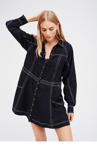 Tough As Nails Shirt Dress By Free People