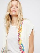 Free People Waikiki Embroidered Kimono