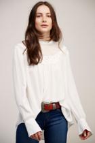 Free People Womens Mix It Up Blouse