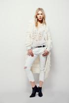 Free People Womens Joline Fringe Cardi