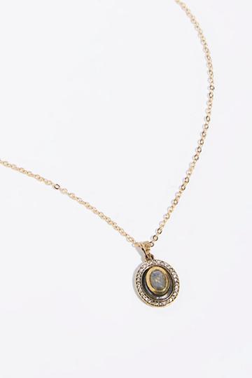 Medallion Talen Stone Necklace By Tat2 Designs At Free People