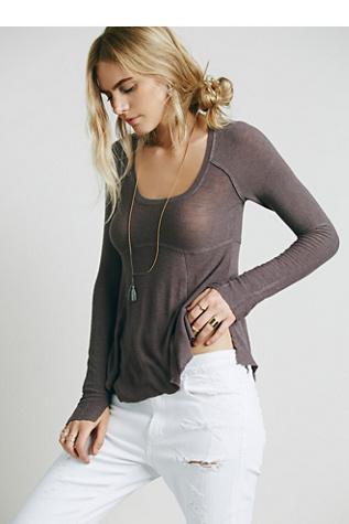 Intimately Womens Super Scoop Top