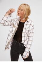 Free People Womens Erins Studded Plaid