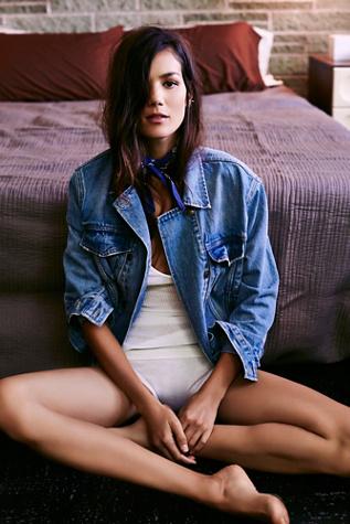 Free People Womens Roe Denim Jacket