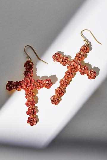 Rose Cross Earrings By Virgin Saints &amp; Angels At Free People