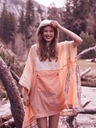 Colorblocked Nylon Poncho By Free People