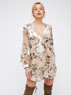 Free People All Night Long Velvet Mini Dress