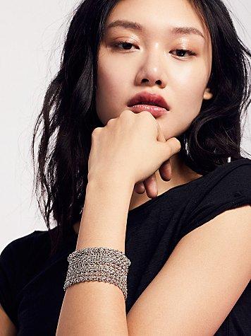 Free People Born To Rock Chain Cuff