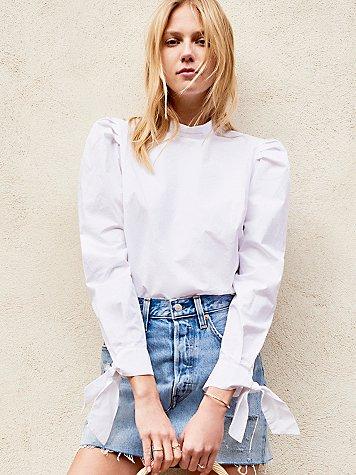 Free People Workin Girl Blouse