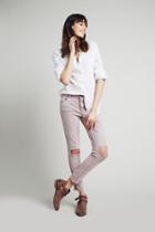 Fp Collection Womens Destroyed Skinny