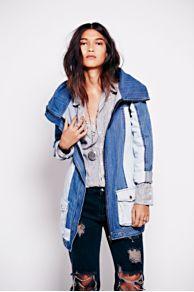 One Teaspoon Patchwork Denim Jacket At Free People