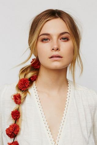 Lena Bernard For Free People Womens Pom Pom Floral Braid In