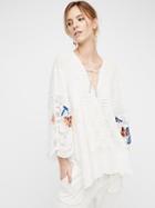 Free People Embroidered Flower Tunic