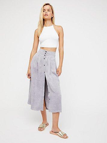 Sunday Stroll Midi Skirt By Free People
