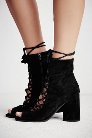 Jeffery Campbell + Free People Womens Mini Mod Heel Boot