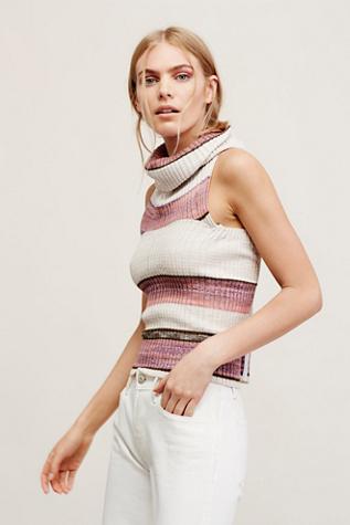 Free People Womens Carly Cowl Stipe