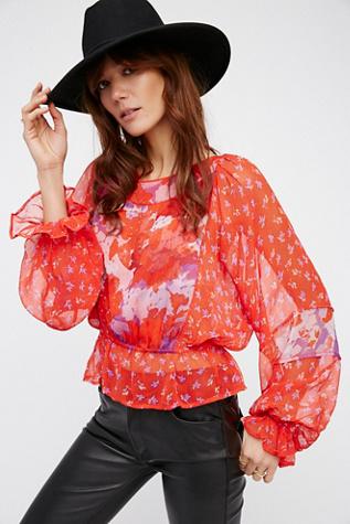 Free People Womens Into The Wilderness Blous