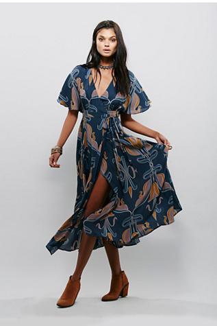 Free People Womens Sweet Escape Wrap Maxi