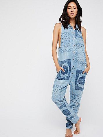 Off Beat Braxton Utility One Piece By Oneteaspoon At Free People