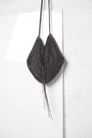 Kenny Ma Womens Bardot Chainmail Crossbody