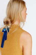 Free People Womens Velvet Chignon Tool