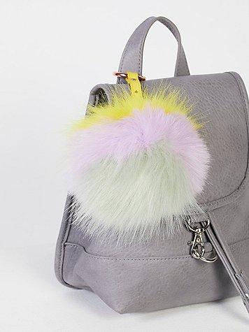 Xl Faux Fur Pompom Bag Charm By Free People