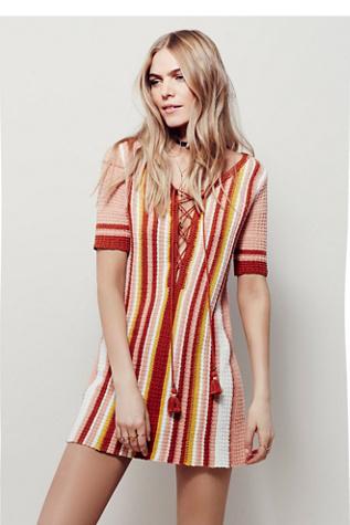 Free People Womens Lollipop Shift Tunic