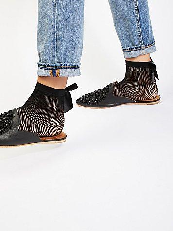 Bow Fishnet Anklet By Free People