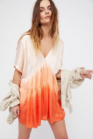 Free People Womens Sun Up Mini Dress