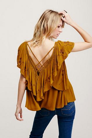 Free People Womens Over The Moon Tee