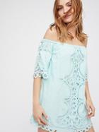 Battenburg Off-the-shoulder Mini Dress By Free People