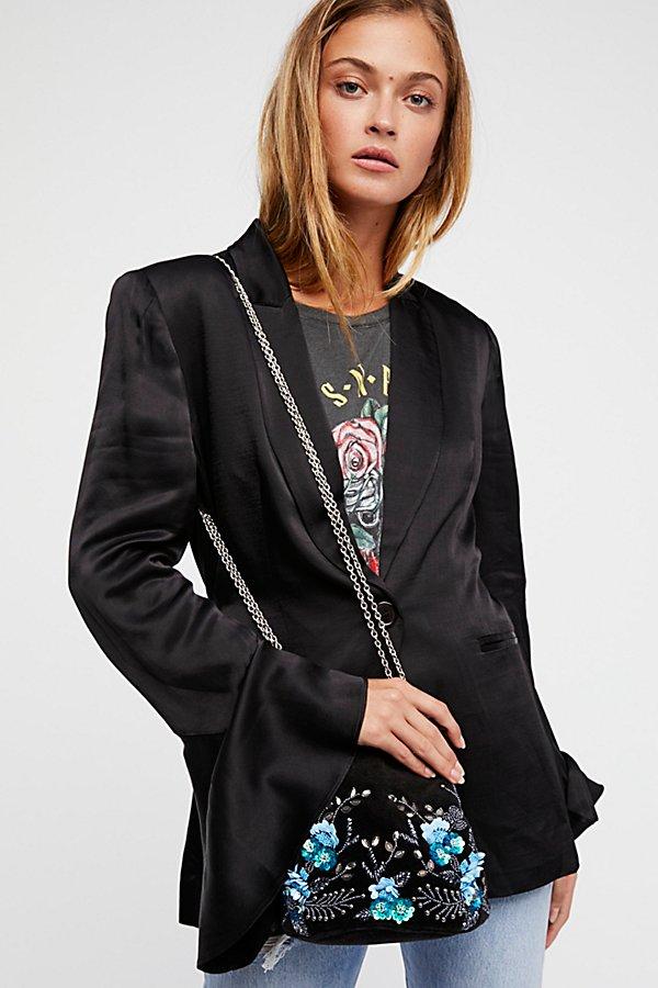 Floral Embroidered Bucket Bag By Free People