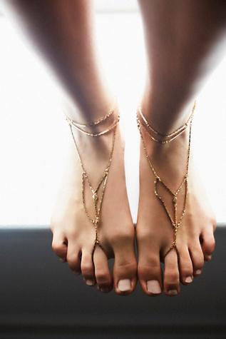 Free People Womens Paradise Anklet Set