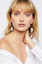 Jenna Semi-precious Charm Hoops By Free People