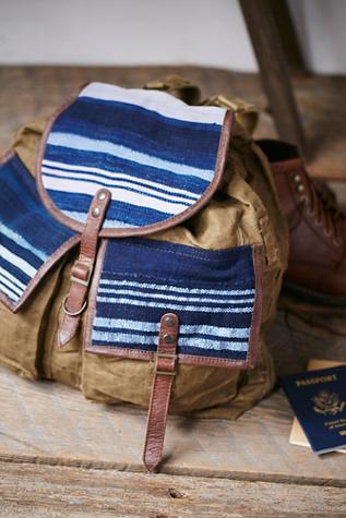 Will Leather Goods Womens Indigo Backpack