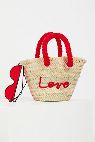 L'petit Poolside Straw Mini Tote At Free People