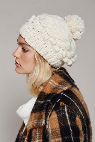 Fp X Womens Bobble Knit Beret