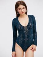 On The Dance Floor Velvet Bodysuit By Intimately At Free People
