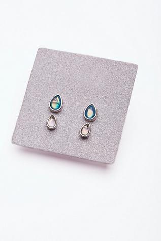 Free People Womens Glitter Bomb Stud Set