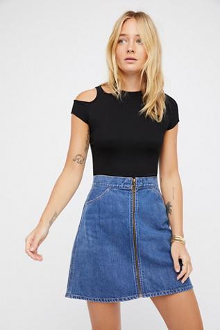 Levi's Womens Orange Tab Skirt