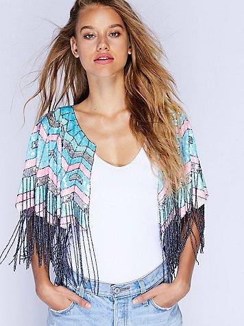 Party All Night Sequin Cape By Tanja Pignatelli For Fp At Free People