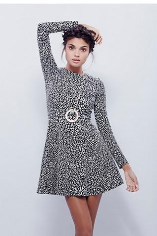 Mara Hoffman Womens Leopard Fit Flare