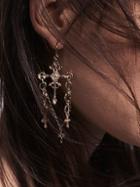 Charmed Cross Earrings By Vanessa Mooney At Free People