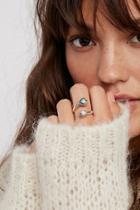 Handcrafted Double Stone Wrap Ring By Free People