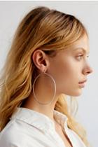 Free People Womens Glitter Bomb Hoops