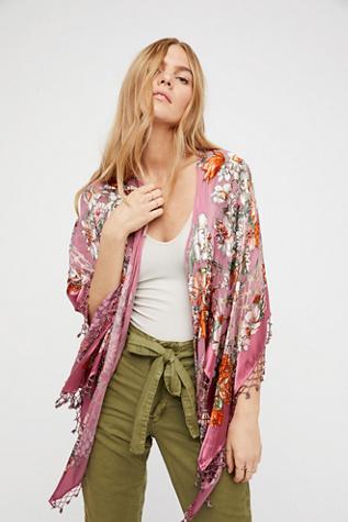 Free People Womens Burnut Silk Butterfly Kim