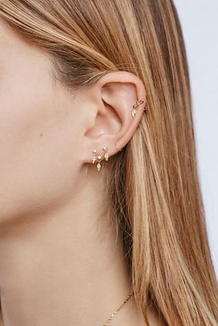 Maria Tash Womens Diamond Ear Chandelier